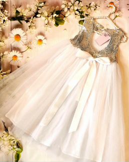 Нарядное платье в пол 5,6,7 лет