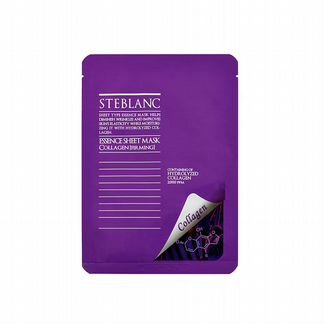 Тканевая маска для лица укрепляющая с гидролизованным коллагеном Essence Sheet Mask Collagen, Steblanc