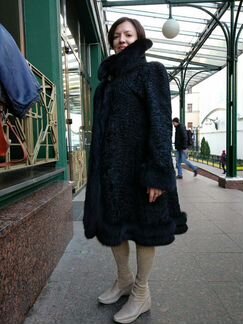 Шуба каракуль свакара vito ponti (Италия), 50-52 р