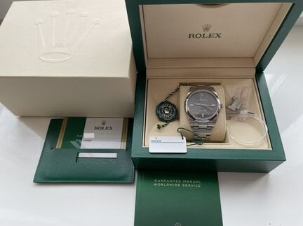Rolex Oyster Perpetual Dark Rhodium 39mm
