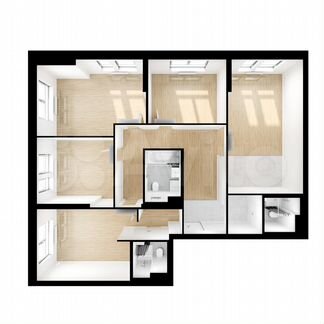 4-к квартира, 108.1 м², 30/32 эт.
