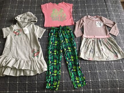 Пакет новых вещей для девочки H&M,Benetton 98-104