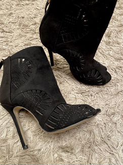 Замшевые ботильоны 38 размер