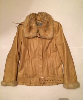 Кожаная куртка с мехом