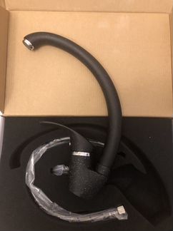 Смеситель для кухни черный v007ulgran