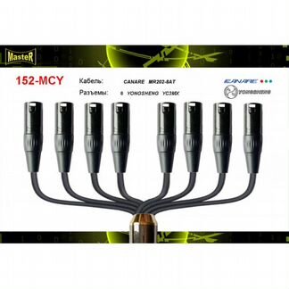 Кабель мультикор D-Sub 25pin на 8 xlr