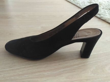Туфли натуральная Замша 38-38.5