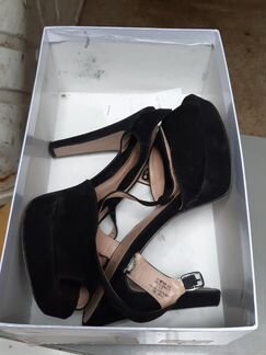 Босоножки женские замшевые