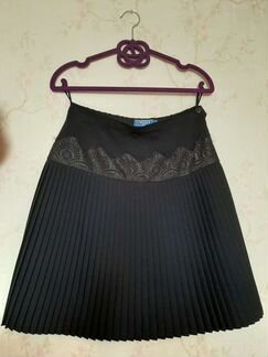 Юбка школьная, синяя, р.164