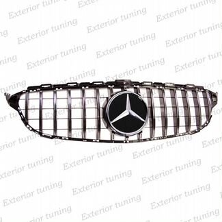 Решетка Mercedes C 205 GT дизайн хром с эмблемой