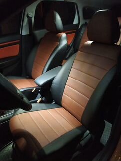 Авточехлы Лада Веста. Чехлы из экокожи Аригон