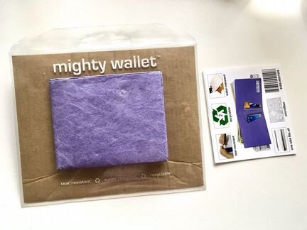 Бумажный Бумажник Mighty Wallet сиреневый