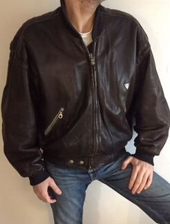 Кожаная зимняя куртка-пилот Post Card (Италия)