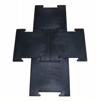 Коврик резиновый черный, 500 X 500 X 25 мм