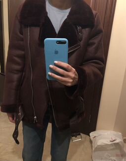 Zara дубленка М