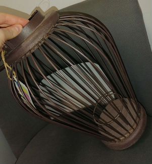 Фонарь из лозы ручная работа