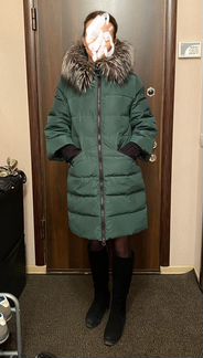 Пуховик женский 42 44 бу зима