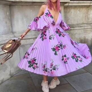 Новое плиссированное платье ASOS Guess Zara