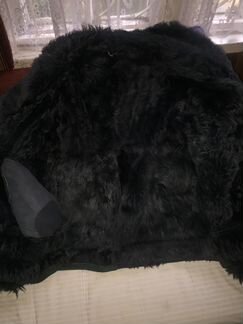 Женская полудубленка замшевая, р.48