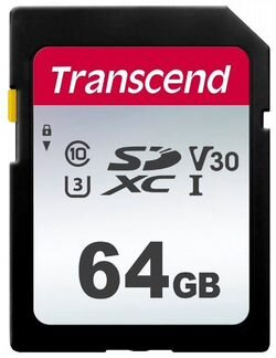 Карта памяти Transcend SD 64GB XC class 10 U3 300S