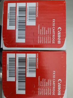 Два картриджа Canon FX10