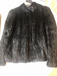 Вязанная шуба из бобра