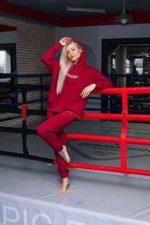 Ягодный костюм на флисе, бренд JKY,42/44, 46/48