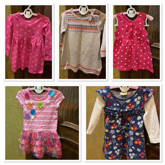 Платья пакетом, р. 24 мес