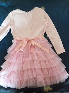 Велюровое платье Маленькая леди, 140-68(маломерка)