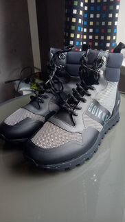Bikkembergs ботинки кроссовки серо-черные Size 45
