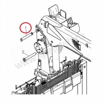 Палец крепления стрелы к колонне