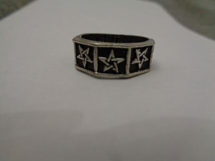 Кольцо Alchemy Gothic Threepenny Hex, 19