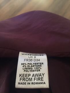 Легкое пальто Warehouse Англия р 42