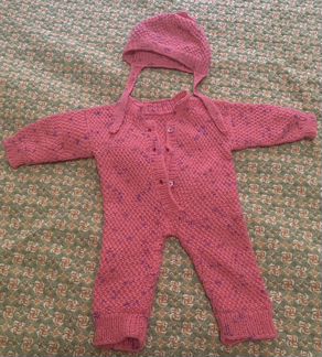 Комбинезон/боди на девочку 0-4 мес., шерсть