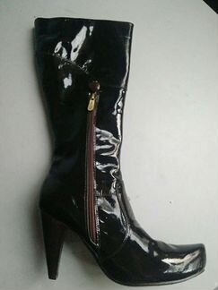 Сапоги/р.40/лак/ 