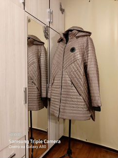 Куртка демисезонная беж 62-64р