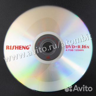 Диск для записи DVD+R 16х 4,7Gb
