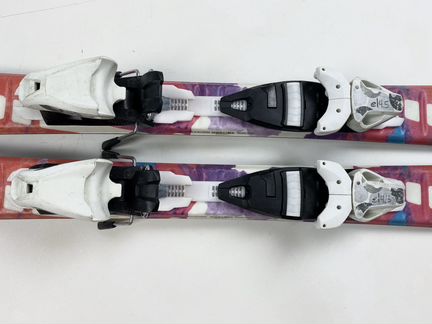 Горные лыжи детские 110 для девочки розовые