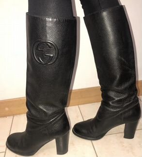 Фирменные женские сапоги, батильоны 38, Chanel,Guc