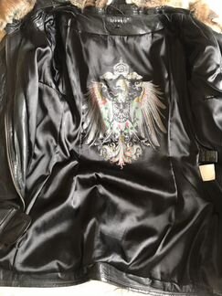 Женское кожаное пальто