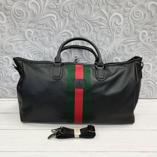 Новая дорожная сумка Gucci чёрная