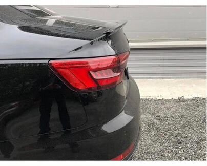 Спойлер чёрный глянец Audi A4 S4 B9
