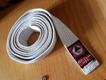 Пояс белый и брюки для единоборств