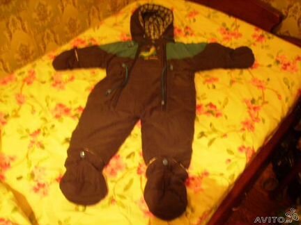 Осенний демисезонный комбинезон (68-74см.)