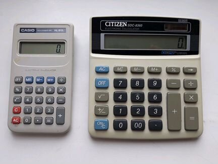 Калькулятор и папка органайзер
