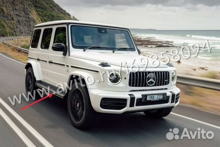 Пороги внешние на новый G class W464 AMG