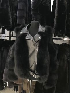 Куртка с мехом песца