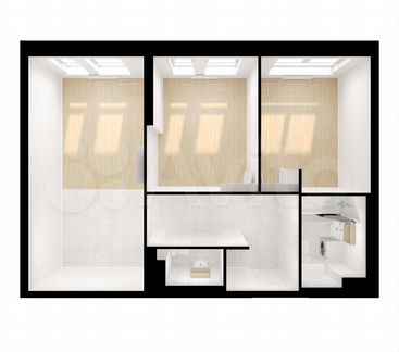 2-к квартира, 53.1 м², 28/33 эт.