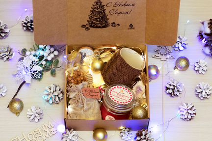 Набор с мёдом подарок на Новый год