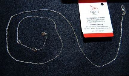 Серьги цепь серебро 925 Sunlight и APM Monaco